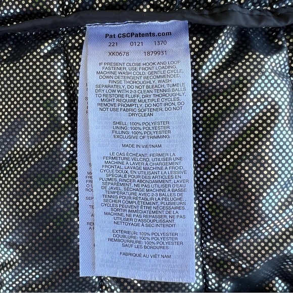 Columbia Powder Lite Hooded Jacket Black Small Style XK0678 Water Resistant GUC - Picture 8 of 13